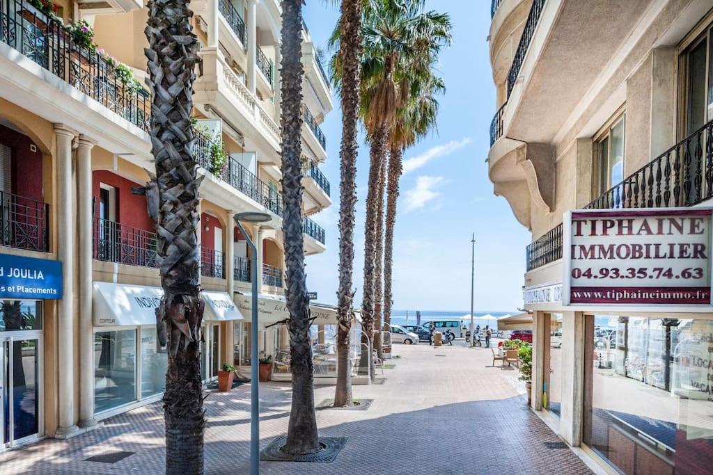 Superbe Studio Avec Terrasse En Front De Mer Menton Buitenkant foto